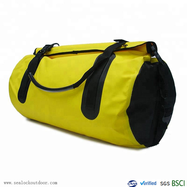 Galben Rezistent la apă Duffel Sac Cu PVC500D